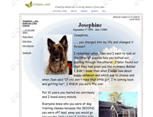 Tablet Screenshot of josephine91-03.critters.com