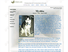 Tablet Screenshot of myshka.critters.com